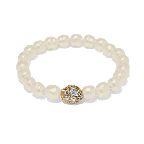 JF0296 Trust Your Journey Pearl Bracelet With the glow of gold by BRIGHTON - Picture 1 of 1